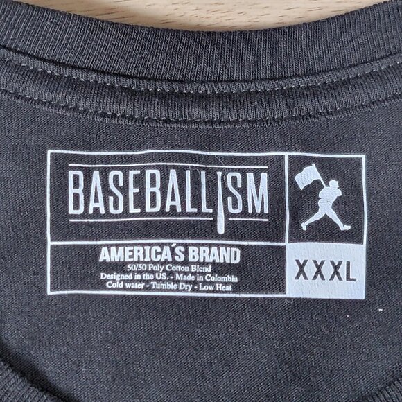 Baseballism Shirt Mens 3XL Black For Love of the Game Graphic Tee Baseball - Picture 7 of 8